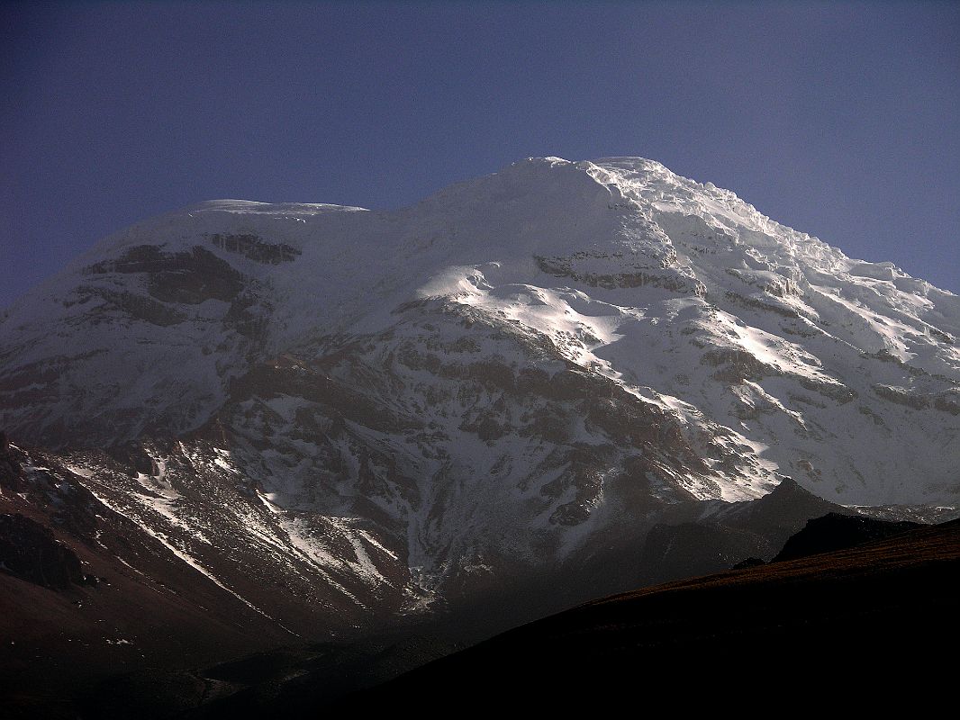 Ecuador Chimborazo 05-03 Estrella del Chimborazo Ventimilla and Whymper Summits At Sunrise